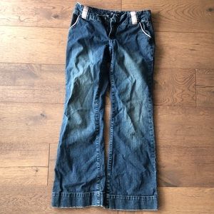 Tara Jarmon pink trim jeans